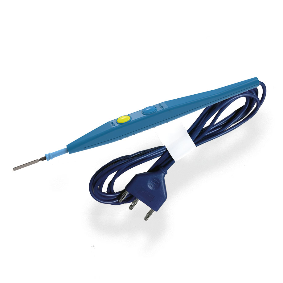 Einmal-Handgriff Valleylab monopolar, steril inkl. 3-Pin Spatelelektrode, 2,4 mm, Kabel 5 m – 80 Stück
