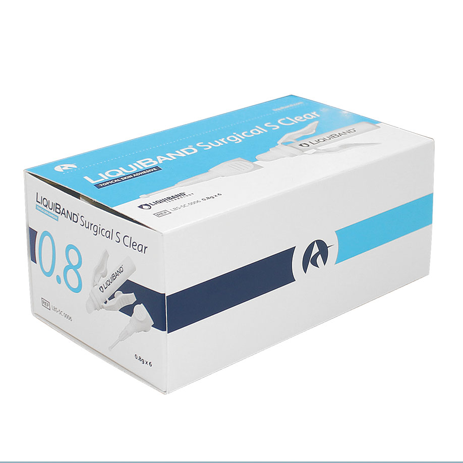 [U21082] LiquiBand Surgical S clear Hautkleber steril (6 Ampullen á 0,8 g)