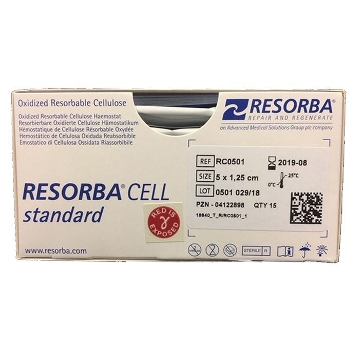 [U21138] Resorba Cell standard 5 x 1,25 cm resorbierbare Gazestreifen (15 Stck.)