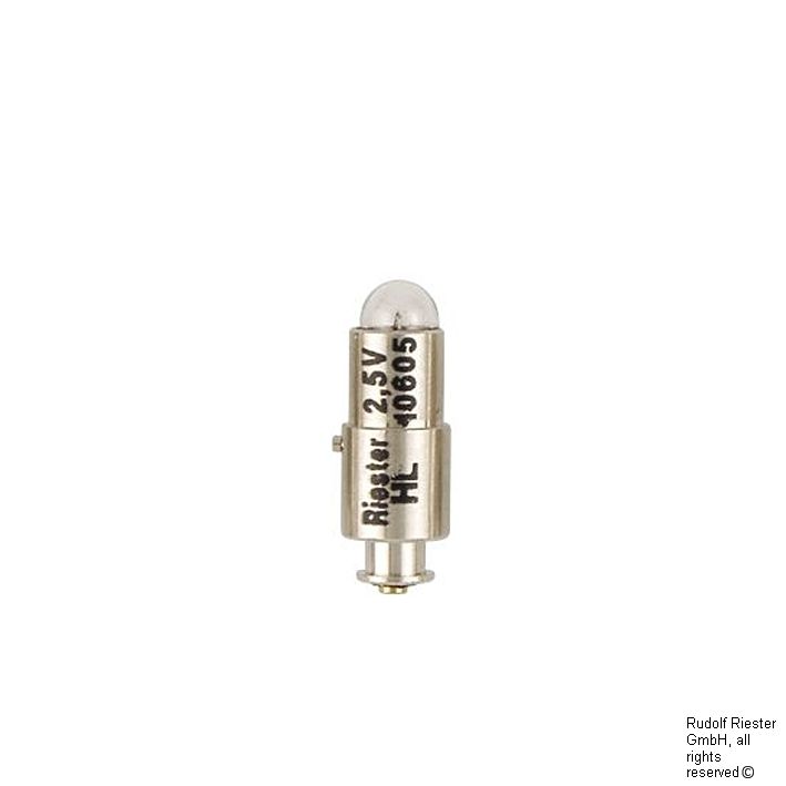 Ersatzlampen XL 2,5 V, für Ophthalmoskop ri-mini/ri-scope L1/L2/L3, ri-derma, e-scope (6 Stck.)
