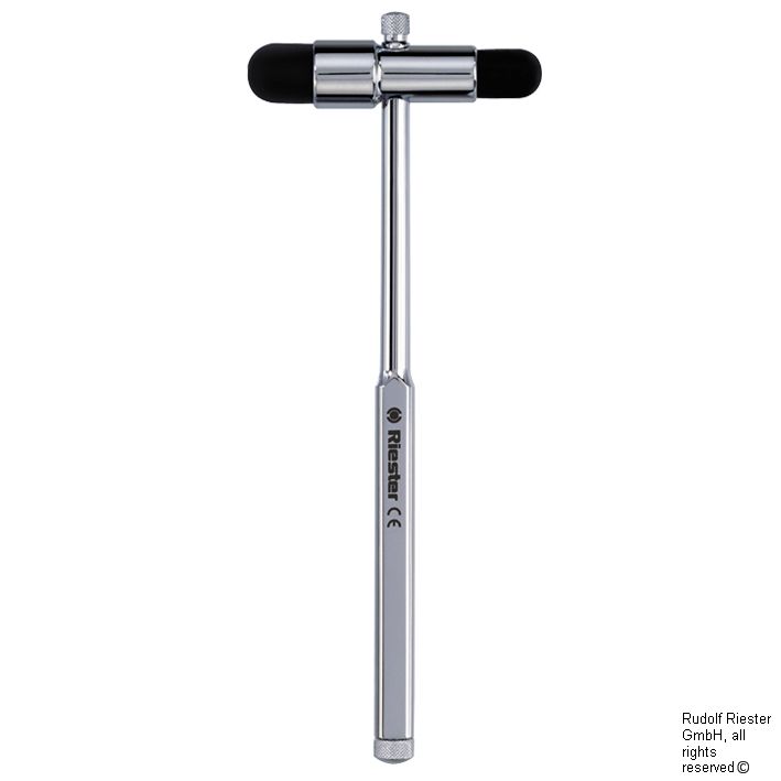 [U21385] buck Perkussionshammer 18 cm, mit Nadel und Pinsel, Griff verchromt