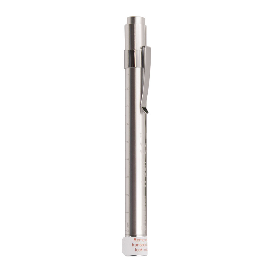 [U21398] ri-pen Diagnostikleuchte, silber, LED 3 V, inkl. 2 Batterien Typ AAA