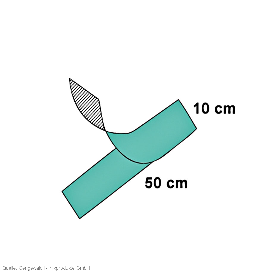 [U21687] OP-Klebestreifen Standard steril, 10 x 50 cm – 900 Stück