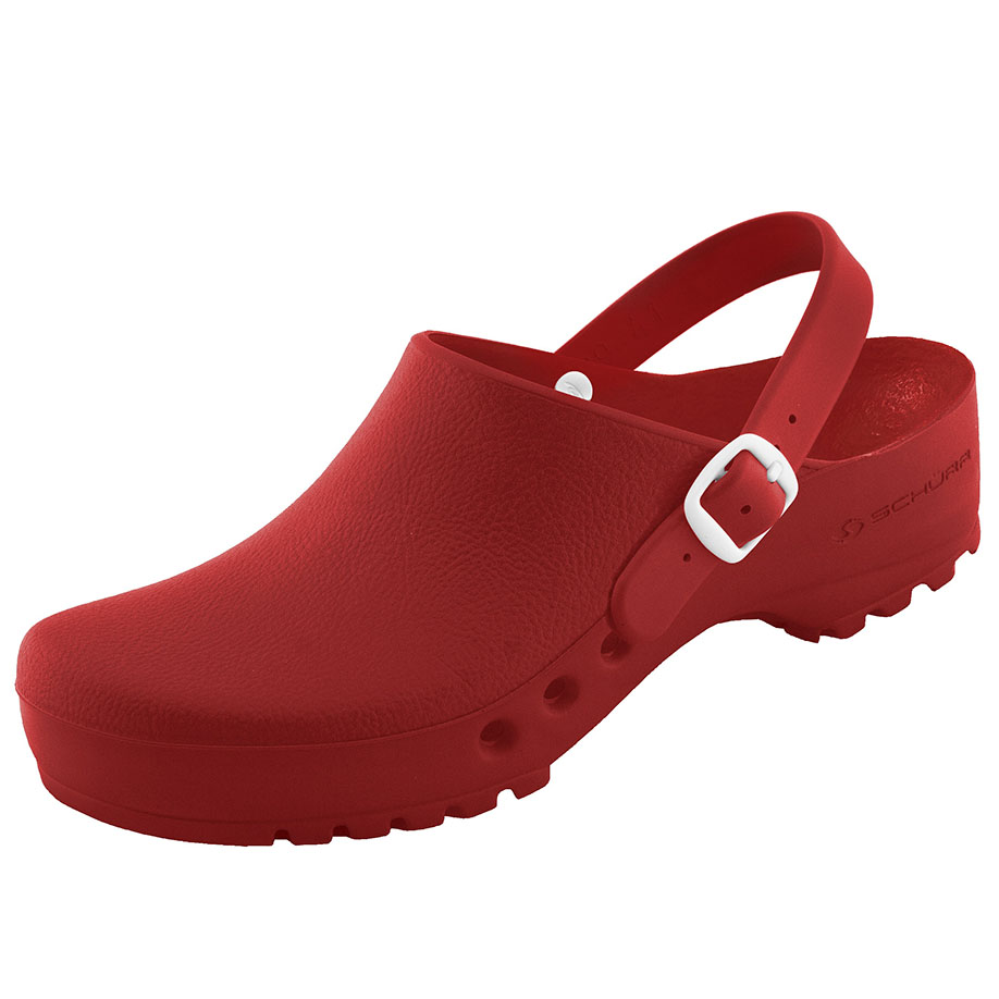antist. ChiroClogs Special mit Fersenriemen rot, Gr. 41