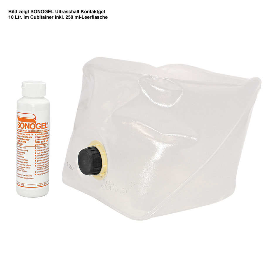 [U22026] SONOGEL Ultraschall-Kontaktgel 10 Ltr. im Cubitainer inkl. 250 ml Leerflasche