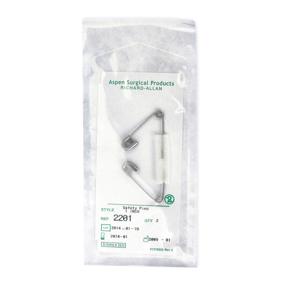 [U22078] Sicherheitsnadeln 38 mm steril verpackt (50 x 2 Stck.)