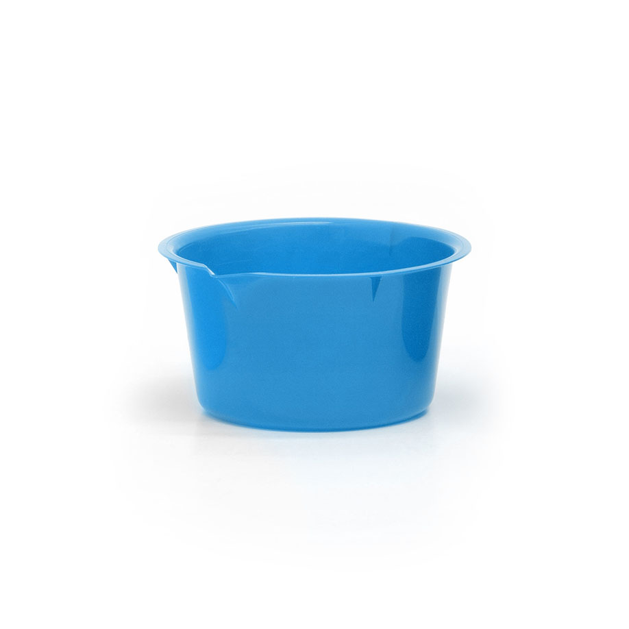 [U22079] Einmal-Schalen aus Kunststoff 250 ml blau, einzeln steril verpackt (100 Stck.)
