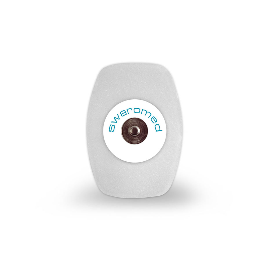 [U22165] Swaromed Einmal-Elektroden mit Festgel, 36 x 50 mm, oval (50 Stck.) Karton = 10 Btl.