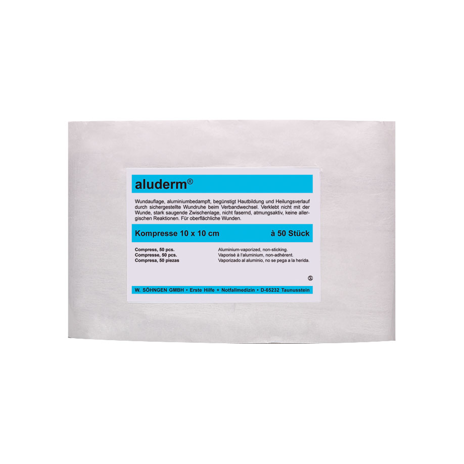 aluderm-Kompressen steril ca. 10 x 10 cm (50 Stck.)