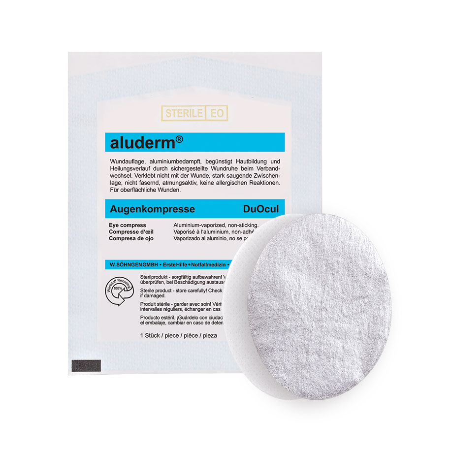 [U22315] aluderm Augenkompresse DuOcul steril