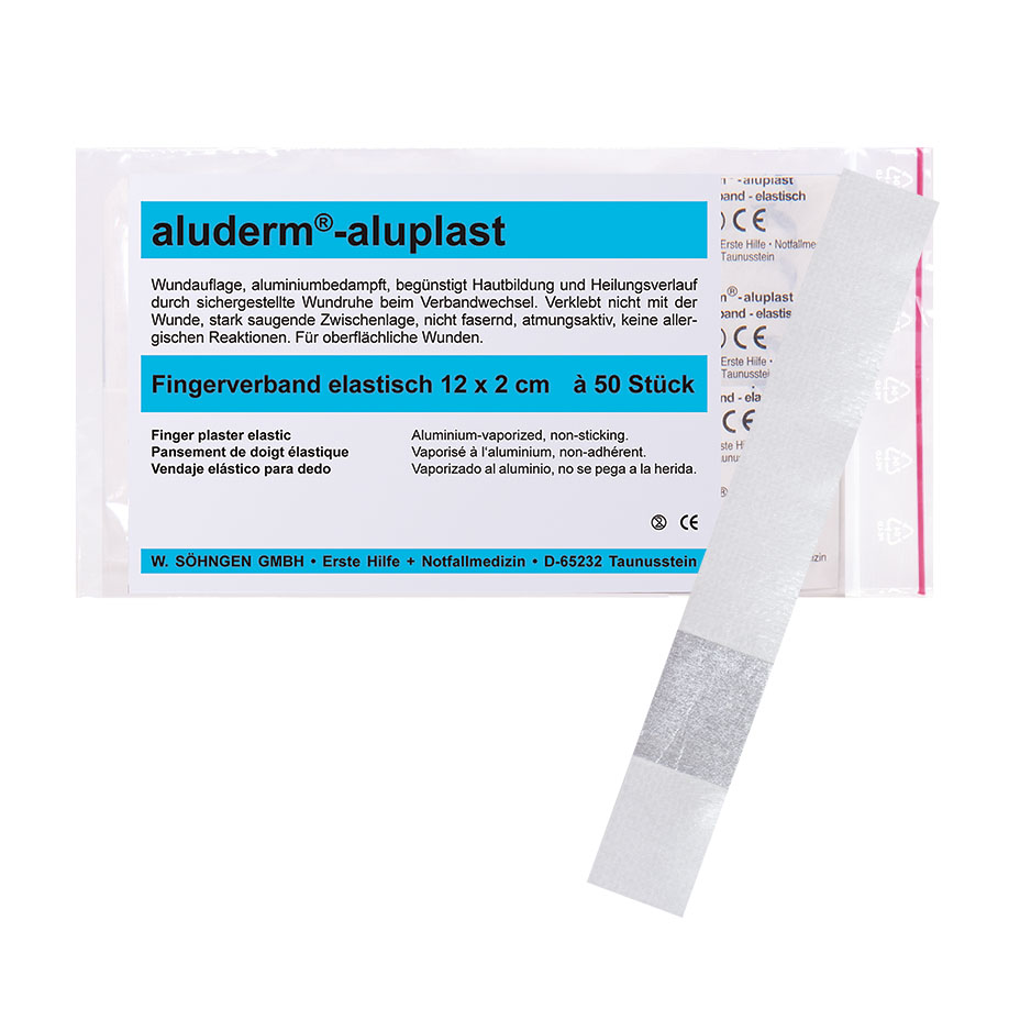 [U22367] aluderm-aluplast Fingerverband elastisch ca. 12 x 2 cm (50 Stck.)