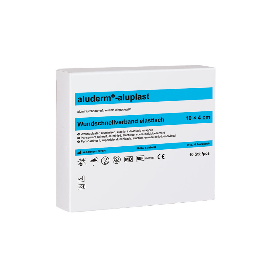 aluderm-aluplast Wundpflaster elastisch ca. 10 x 4 cm (10 Stck.)