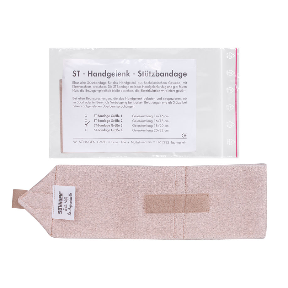 [U22409] ST-Handgelenk-Stützbandage Gr. 3, Handgelenkumfang 18/20 cm