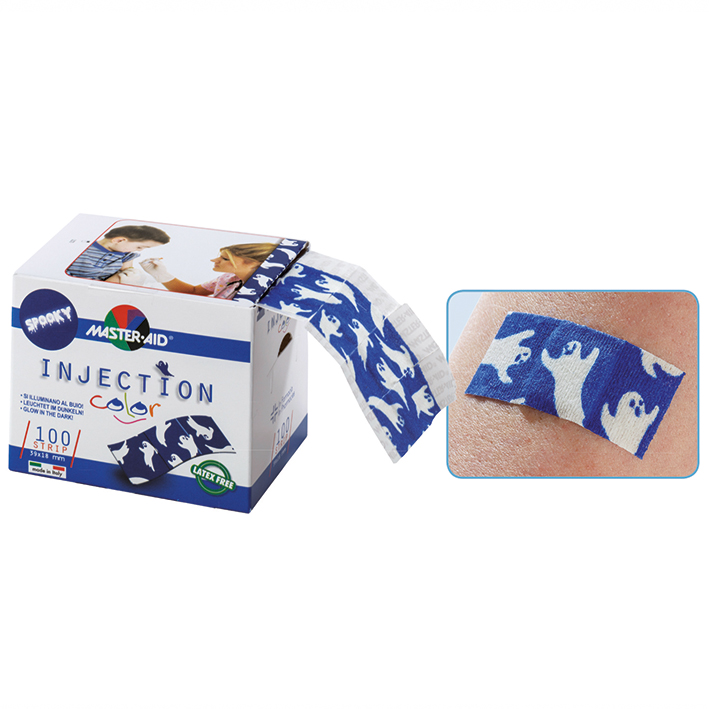 [U22547] INJECTION Strip Color Injektionspflaster Spooky, 39 x 18 mm (100 Stck.)