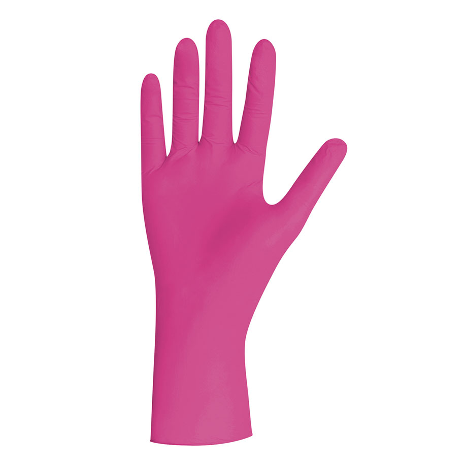 Magenta Pearl Nitril U.-Handschuhe Gr. L unsteril puderfrei magenta (100 Stck.)