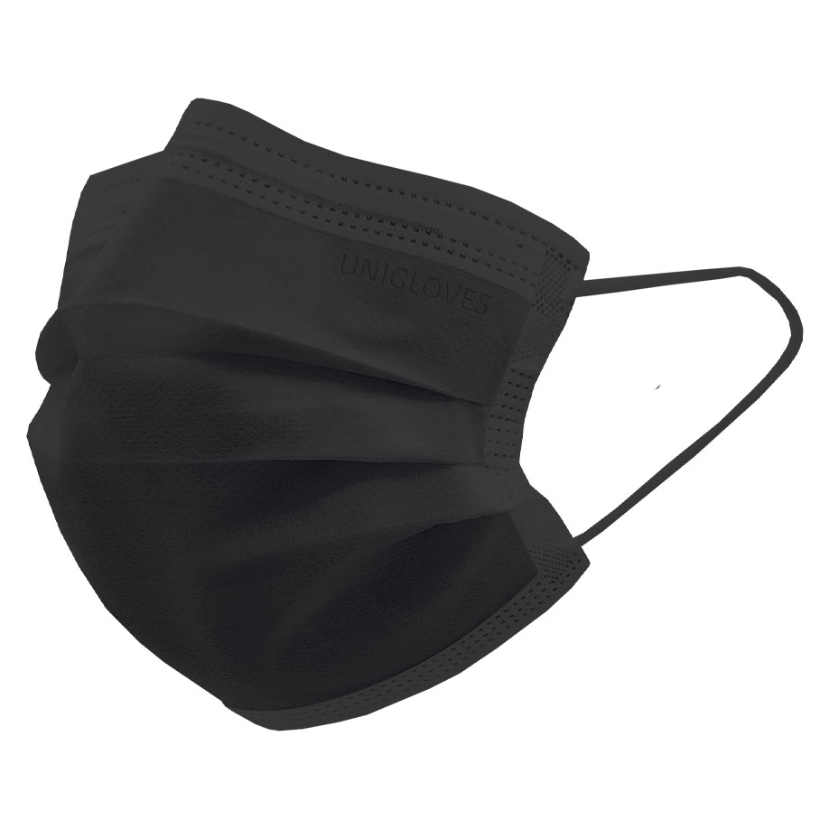 [U22766] Einmal-Mundschutz Profil Plus SMALL, schwarz (50 Stck.)