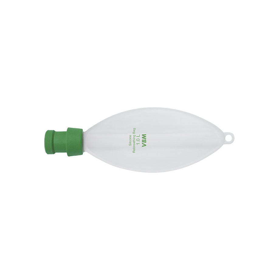 Atembeutel aus Silikon mit 22 mm Muffe 1000 ml, Standard