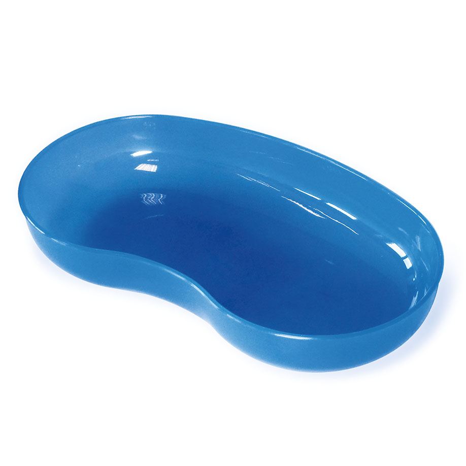 [U23120] Nierenschale aus PP, blau transluzent, 260 x 137 x 40 mm
