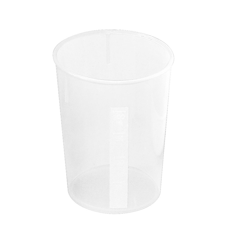 [U23122] Schnabelbecher Unterteil opak transparent – 10 Stück