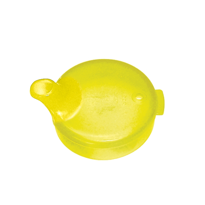 [U23135] Schnabelbecher Oberteil 12 mm gelb transluzent – 5 Stück