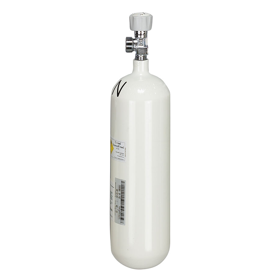 [U23202] Sauerstoff-Flasche, leer 2,0 Ltr., G 3/4, 200 bar