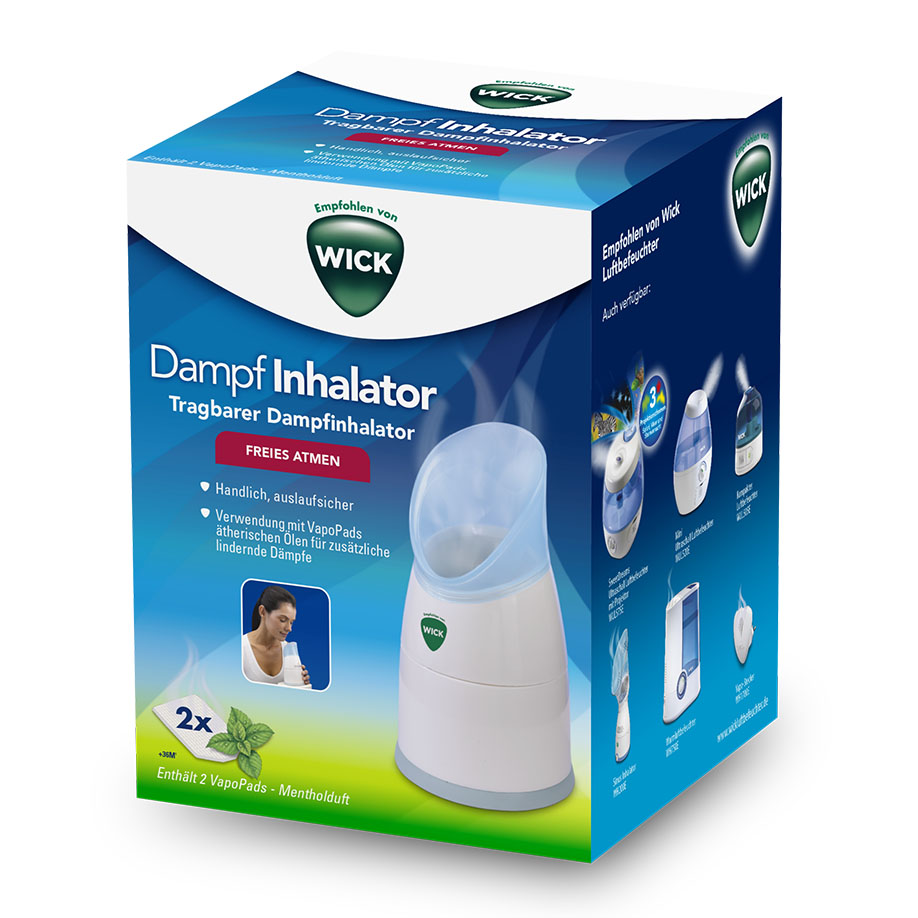 [U23338] WICK Dampf-Inhalator W1300V1 weiß/blau