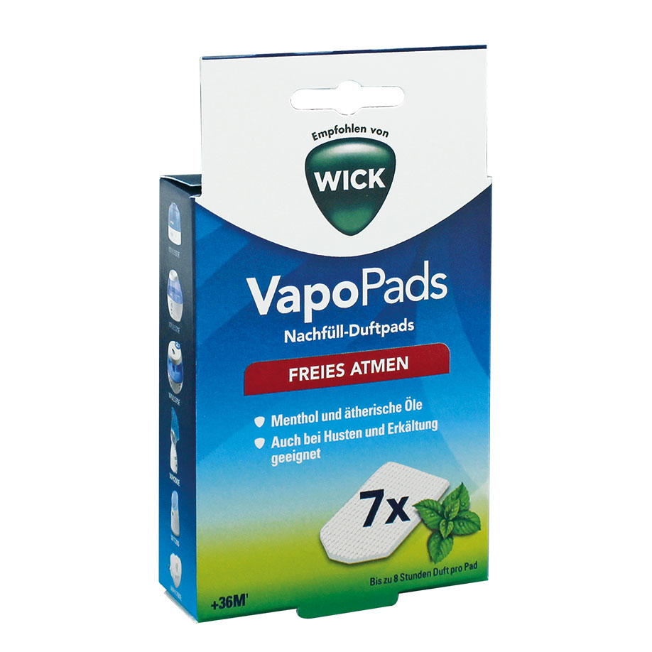 [U23340] WICK VapoPads WH7V1 Menthol Nachfüll-Duftpads (7 Stck.)