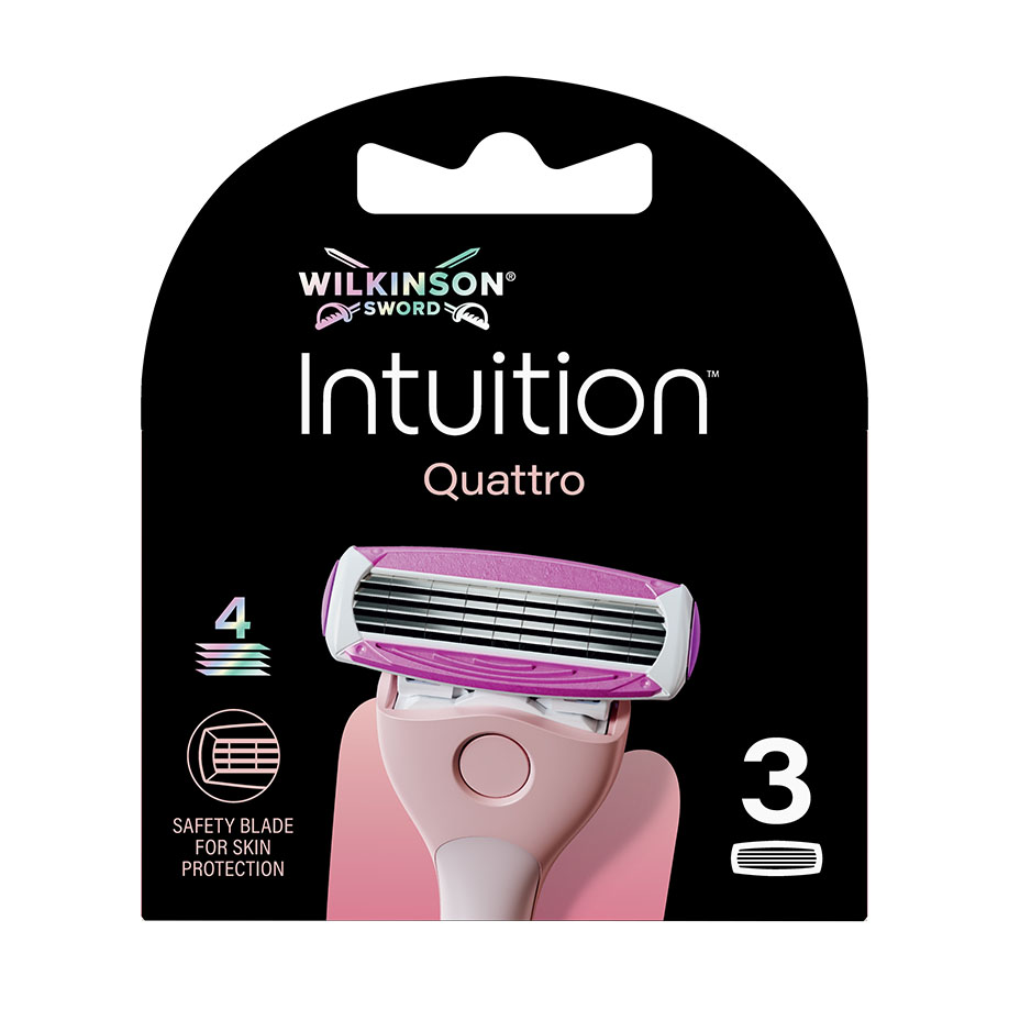 [U23405] Ersatzklingen für Wilkinson Quattro for Women (3 Stck.)