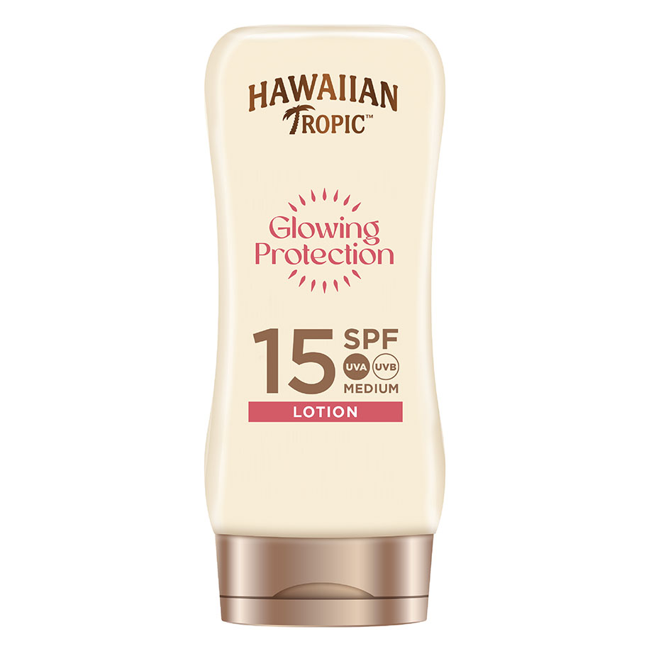 [U23439] Hawaiian Tropic Glowing Protection Sun Lotion 180 ml mit LSF 15 #Y302227201#