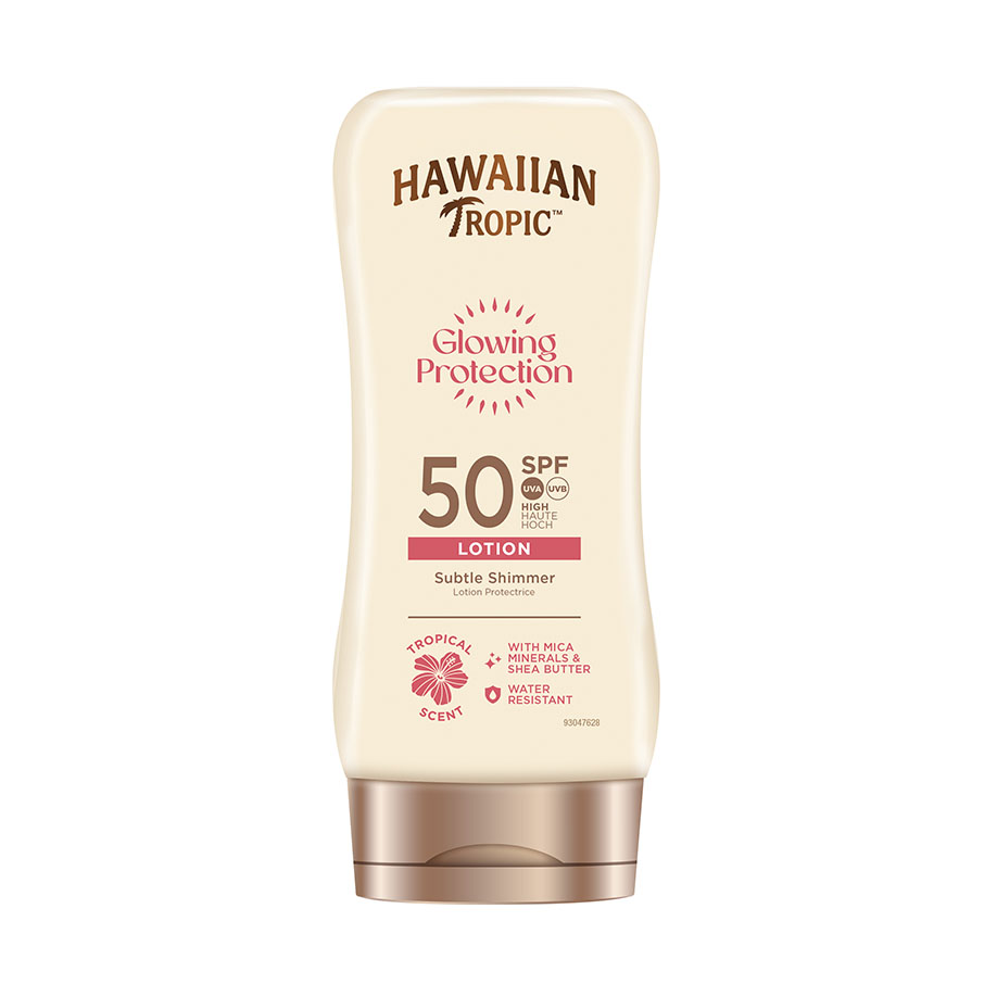 [U23445] Hawaiian Tropic Glowing Protection Sun Lotion 170 ml mit LSF 50