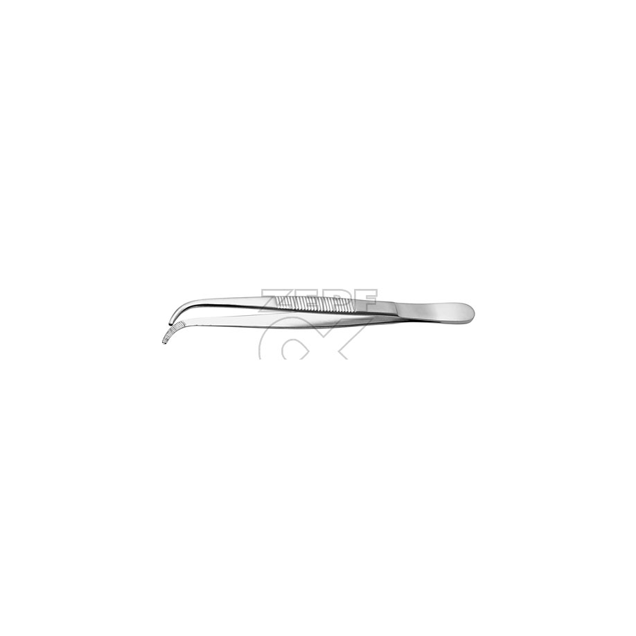 [U23547] anat. Pinzette, schmale Form, gebogen 13,0 cm