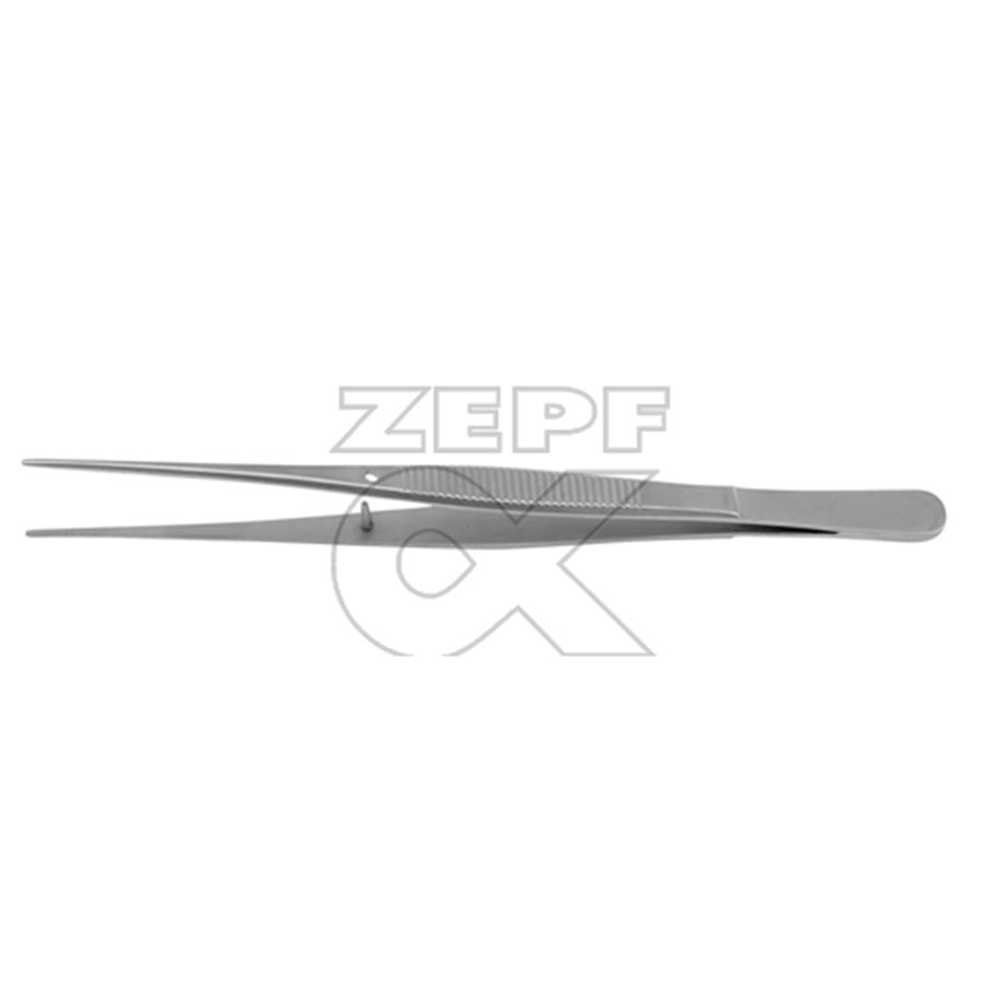 [U23579] Semken Pinzette, gerieft, 15,5 cm