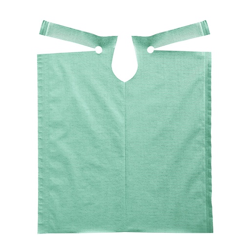 Patientenumhänge Tissue/PE, 53 x 60 cm, emerald green (80 Stck.)