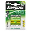Energizer NiMH Akkumulatoren Power Plus Micro AAA HR03 1,2 V (4er-Pack) 700 mAh #E300626604#