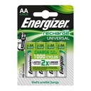 Energizer NiMH Akkumulatoren Universal Mignon AA HR6 1,2 V (4er-Pack) 1300 mAh #E301376004#