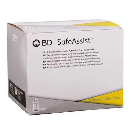 BD SafeAssist Sicherheits-Pen-Nadeln 0,30 x 5 mm (100 Stck.)