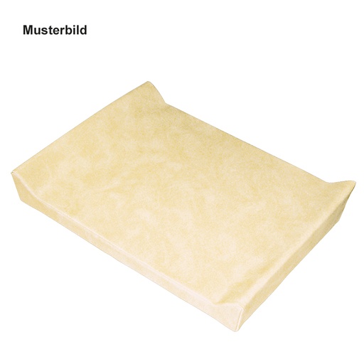 Wickeltischauflage 2-seitige Aufkantung creme, phthalatfrei, 60 x 70 x 5/10 cm *Sonderanfertigung, keine Rückgabe!*