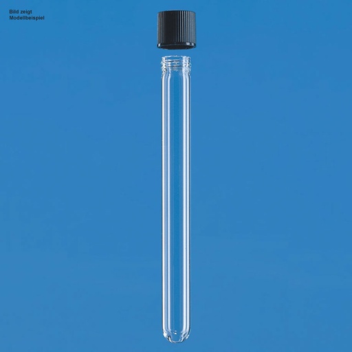Kulturröhrchen, AR-Glas, 10 ml, 16 x 100 mm, mit Schraubkappe PP – 100 Stück