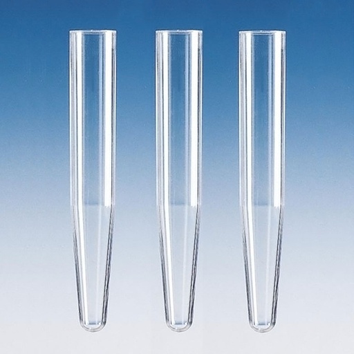 Sedimentierröhrchen, PS, 16 x 105 mm, mit konischem Unterteil – 2000 Stück