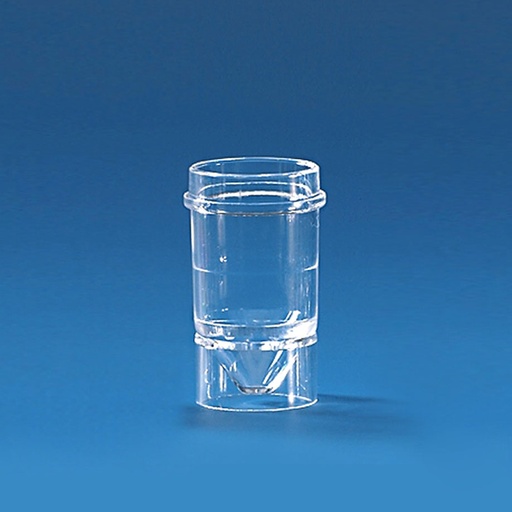 Probengefäß, PS, 2 ml, glasklar, für Technicon-Analyzer – 1000 Stück