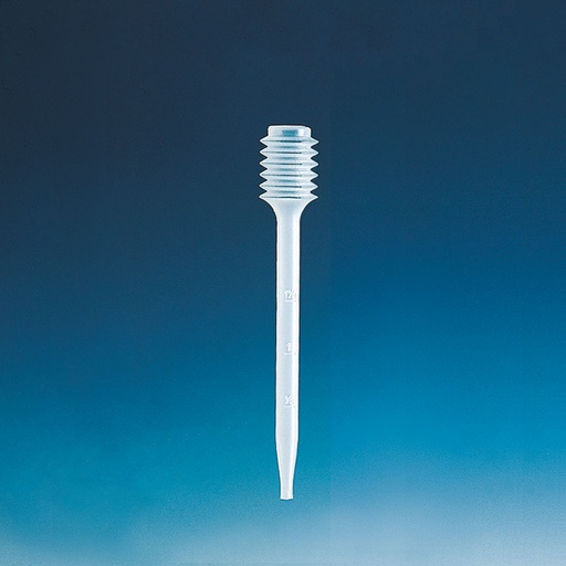 Tropfpipette, PE-LD, ca. 1,5 ml, 133 mm lang, mit Graduierung – 100 Stück