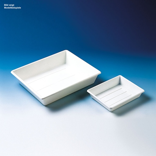 Schale (Fotoschale), PP, weiß, stapelbar 225 x 180 x 45 mm