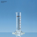 Messzylinder, SILBERBRAND-ETERNA, 50 ml:2 ml, Boro 3.3, braun graduiert niedere Form – 2 Stück
