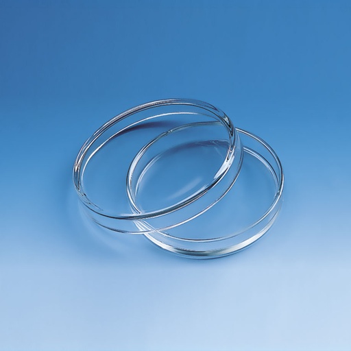 Petrischale,Natron-Kalk-Glas,ohne Nocken mit Deckel-Ø 150 mm,Höhe Unterteil 25 mm – 10 Stück