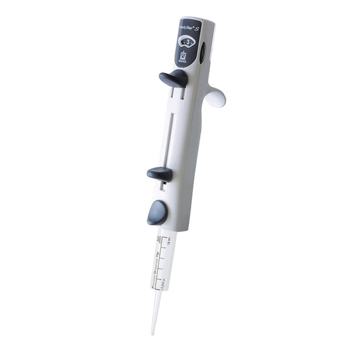 HandyStep S, inkl. Regalhalter zum Serienpipettieren