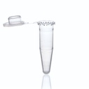 Einmal-Reaktionsgefäß, PP, unsteril, 0,5 ml, transparent, mit Deckel – 1000 Stück