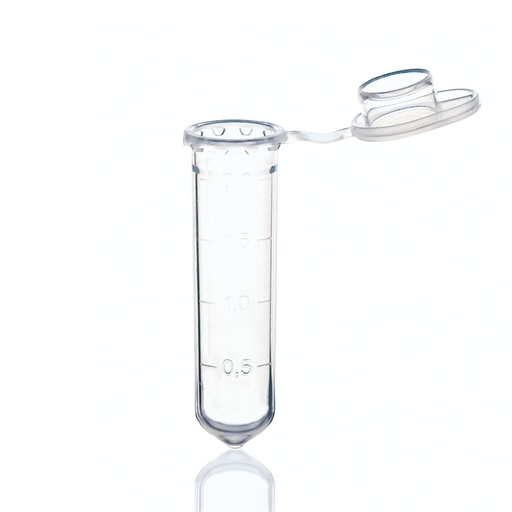 Einmal-Reaktionsgefäß, PP, unsteril, 2,0 ml, transparent, mit Deckel – 500 Stück
