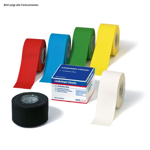 Leukotape classic Klebebinde, 10 m x 2,00 cm, weiß – 5 Rollen