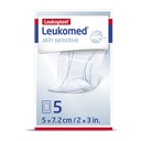 Leukomed skin sensitive steril, Vlies- Wundverband 7,2 cm x 5 cm (5 Stck.)