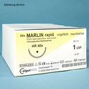 MARLIN rapid DSM 13 4/0=1,5, (24 Stck.) Nahtmaterial Fadenlänge 70 cm, ungefärbt